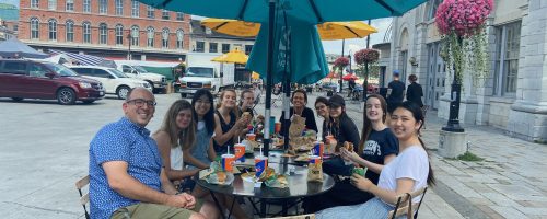 The lab goes out for A&W to support the MS society