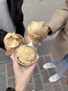 Melissa, Amanda, and Christina's gelato