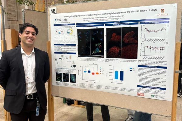 Manuel and his poster